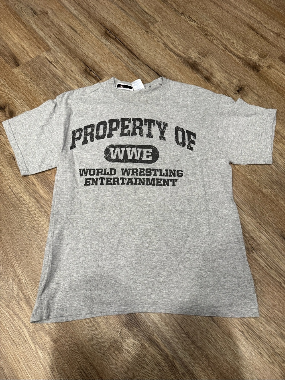 WWE Gray 'Property of WWE World Wrestling Entertainment' Short Sleeve Tee